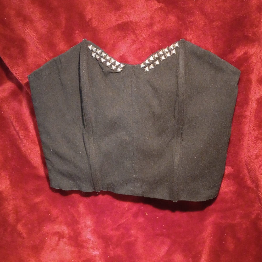 Strapless Studded bustier top